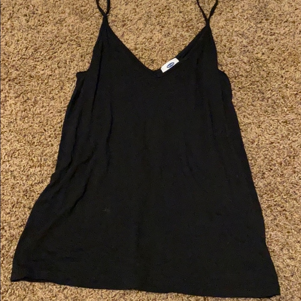 Black tank top